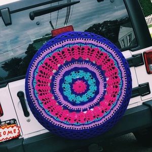 Crochet Jeep Wrangler Tire Cover
